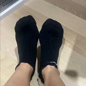 Mismatched Black Ankle Socks for Women